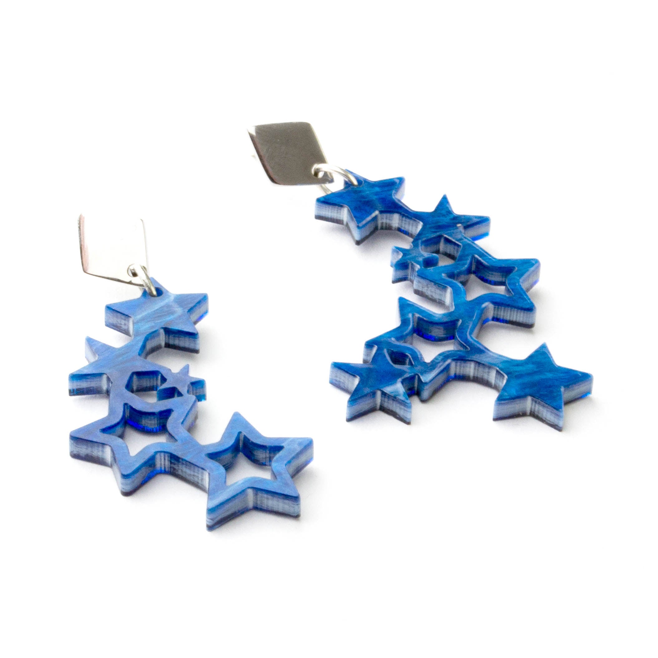 Falling Stars - Blue Swirl