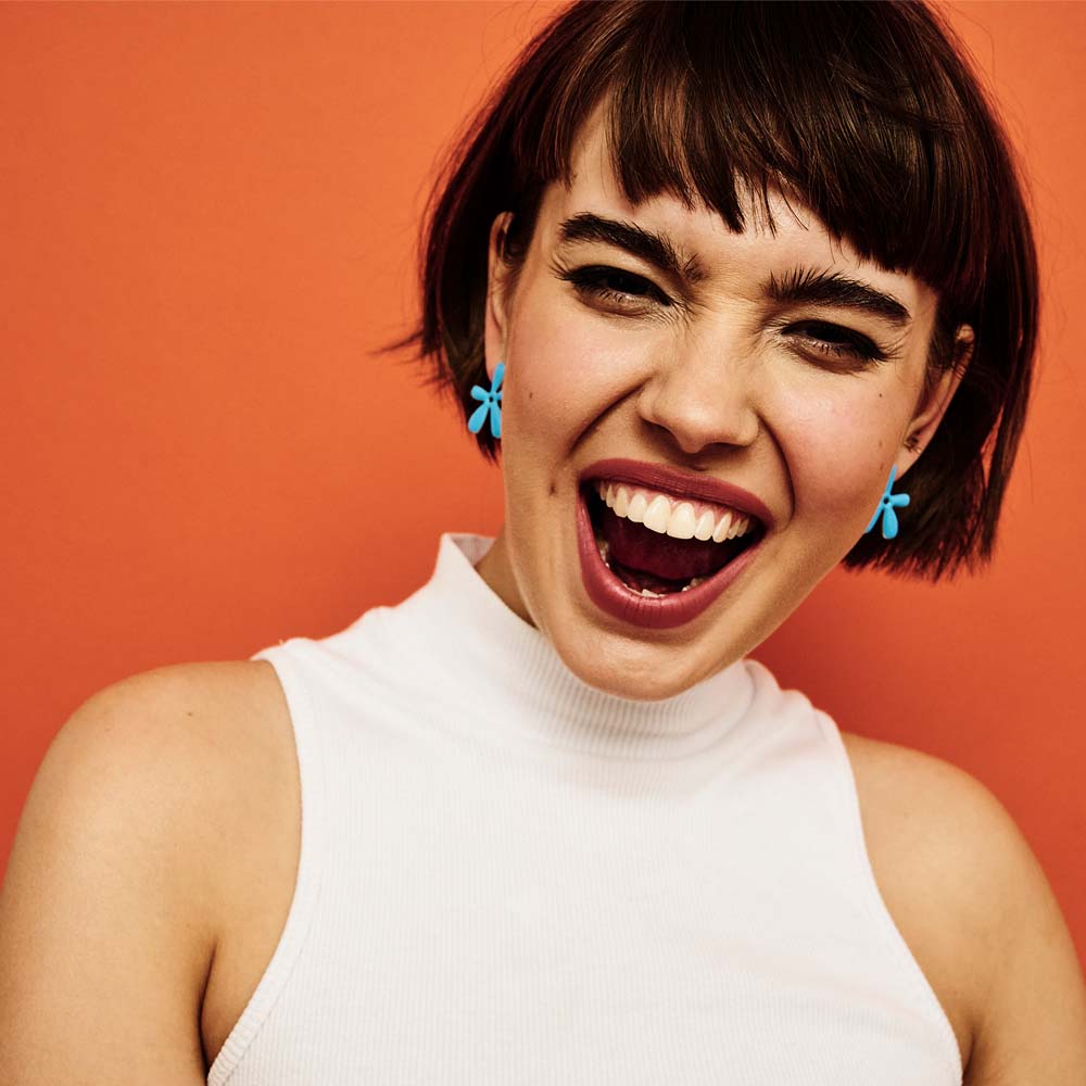 Farrahs - Sterling Silver & Sky Blue Enamel