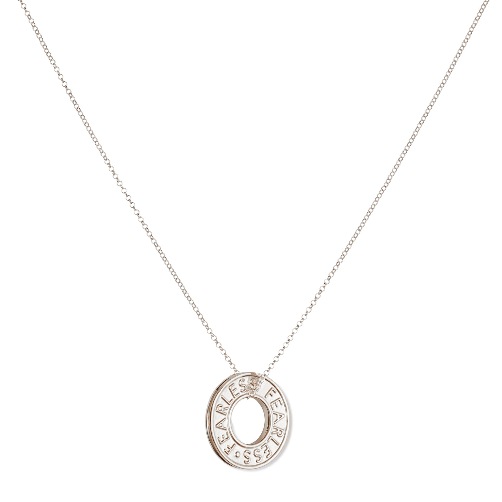 Fearless Pendant - Gold Vermeil & Sterling Silver