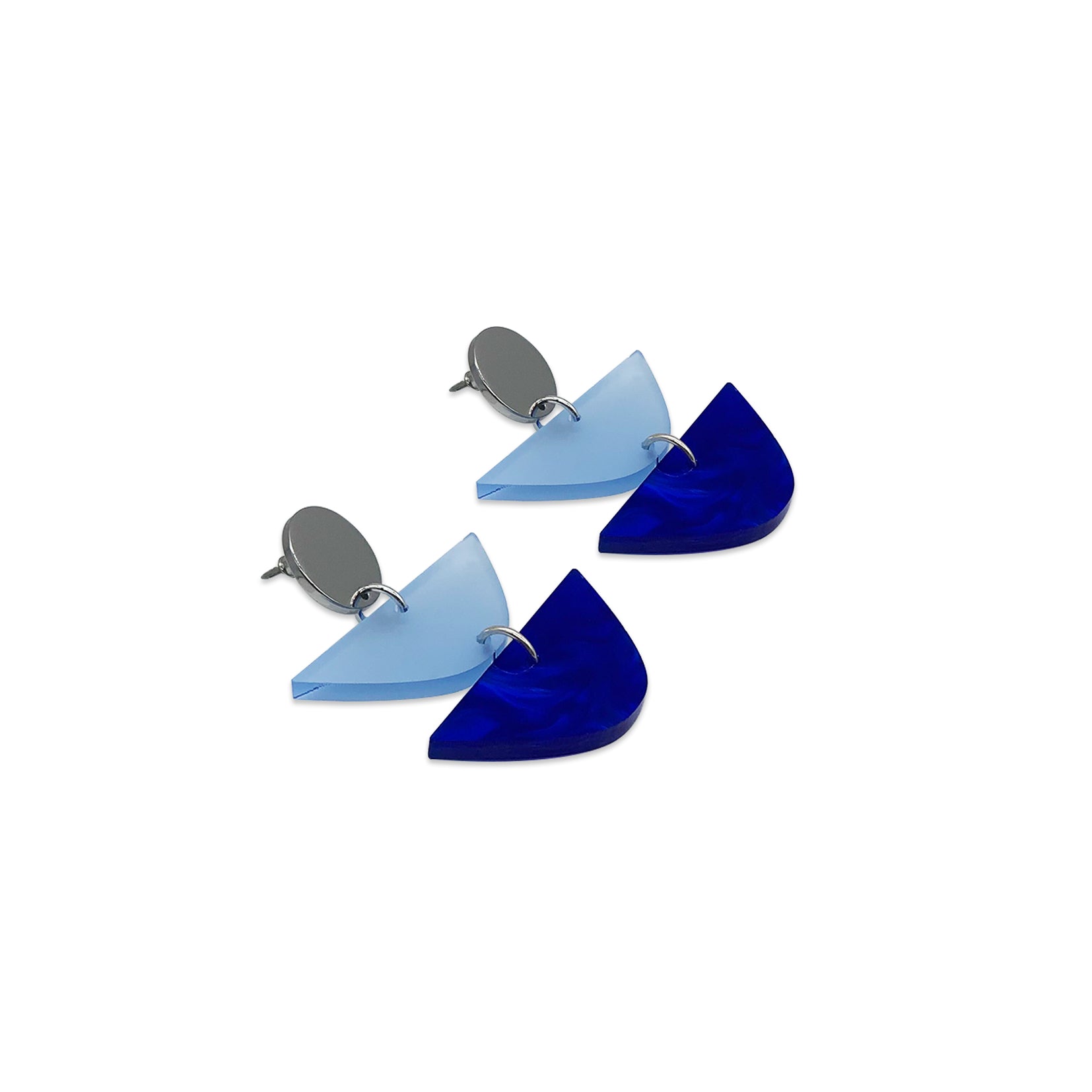 Equinox Drop Earrings - Royal Blue & Electric Blue