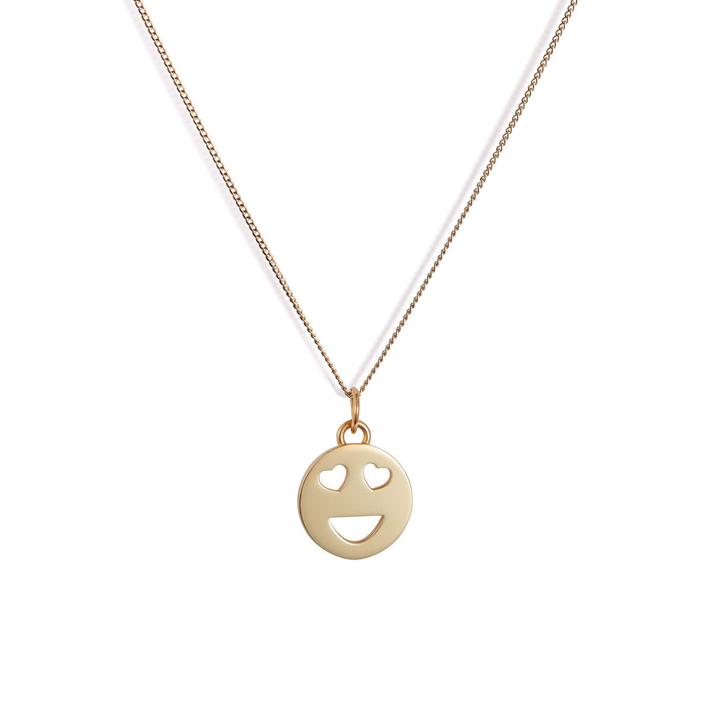 Mood Pendant Necklace Gold Vermeil - Love