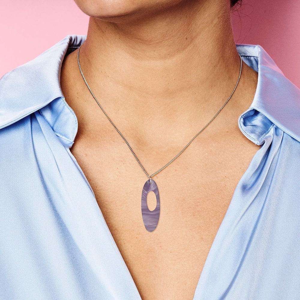 Hepworth Pendant - Mauve Pearl