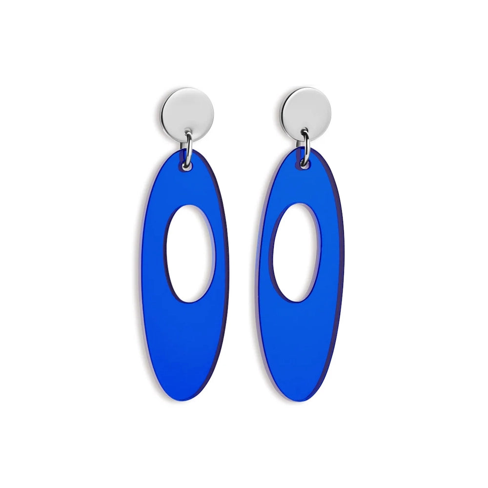 Hepworth Earrings - Blue Mirror