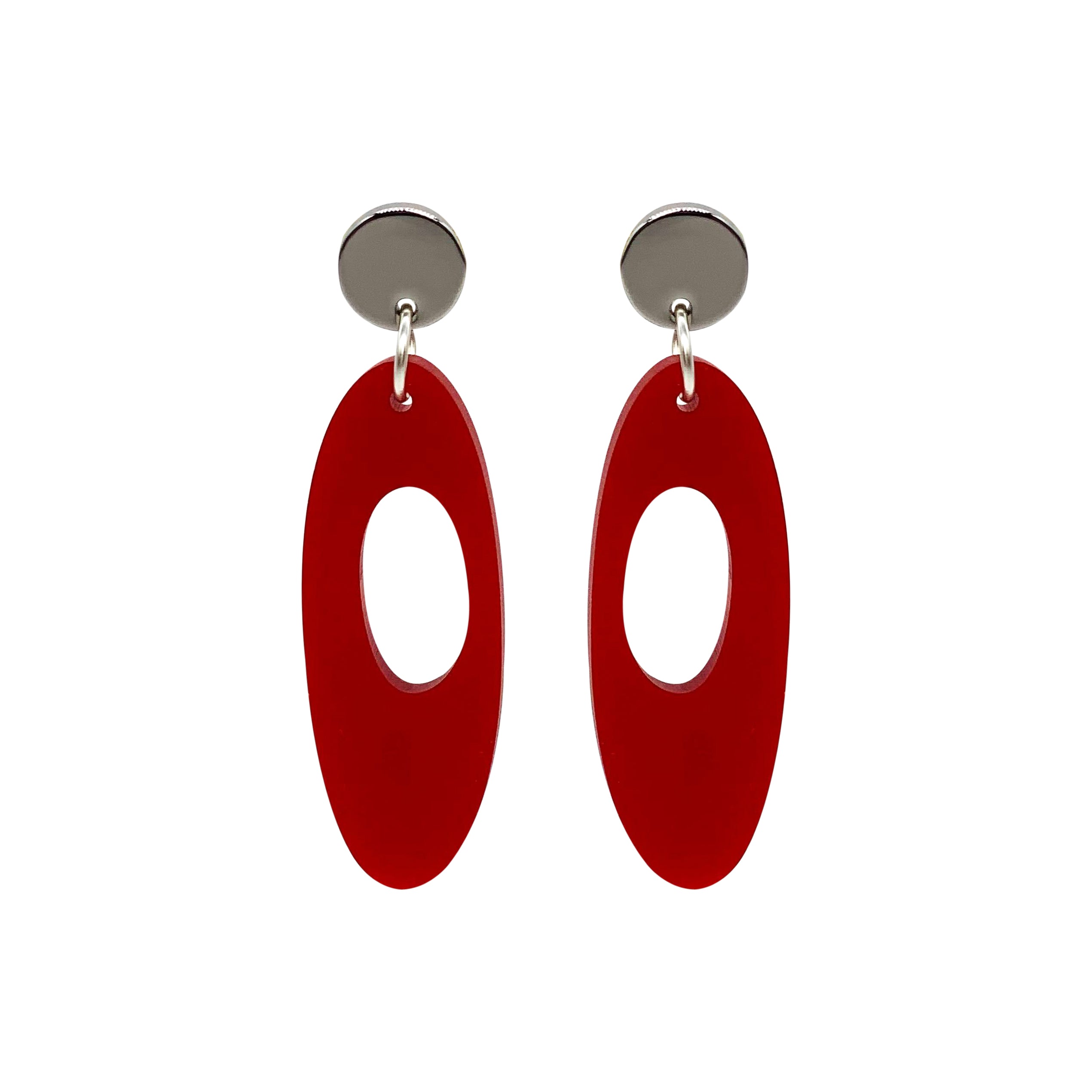 Hepworth Earrings - Royal Red