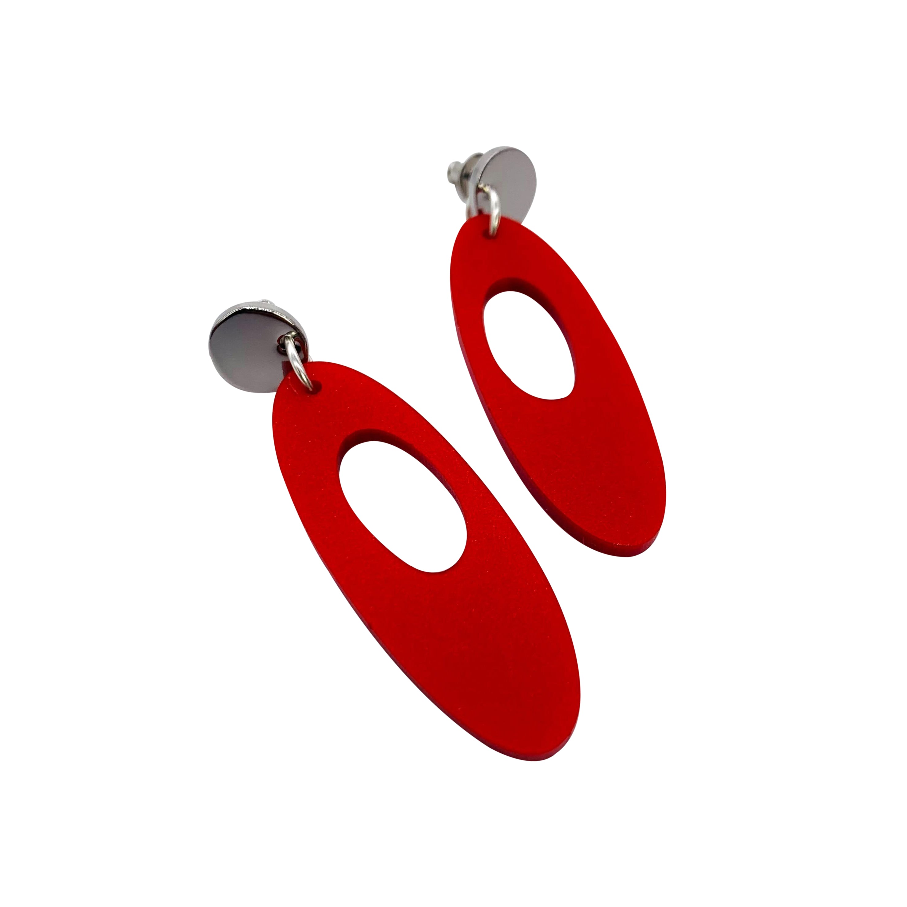 Hepworth Earrings - Royal Red