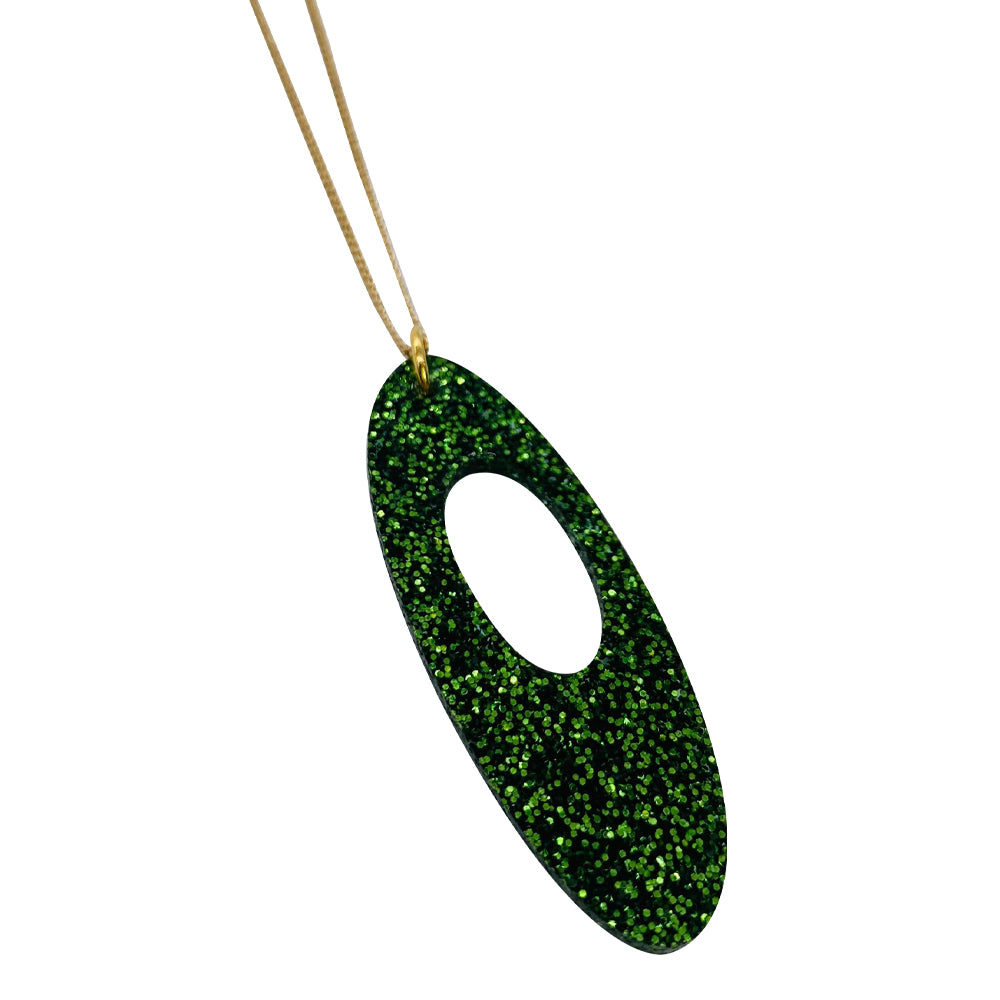 Hepworth Pendant - Forest Green Glitter