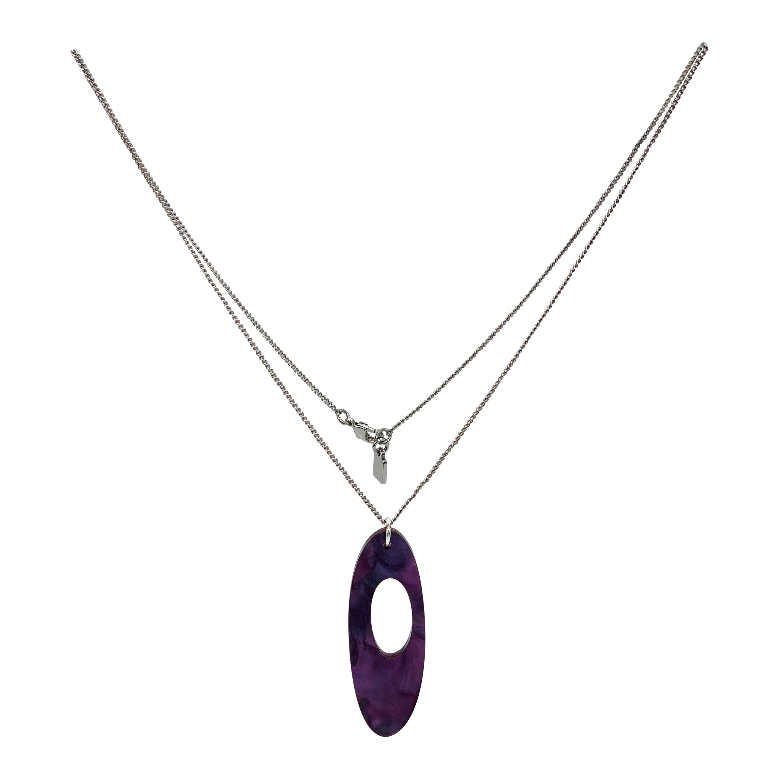 Hepworth Pendant - Amethyst Pearl