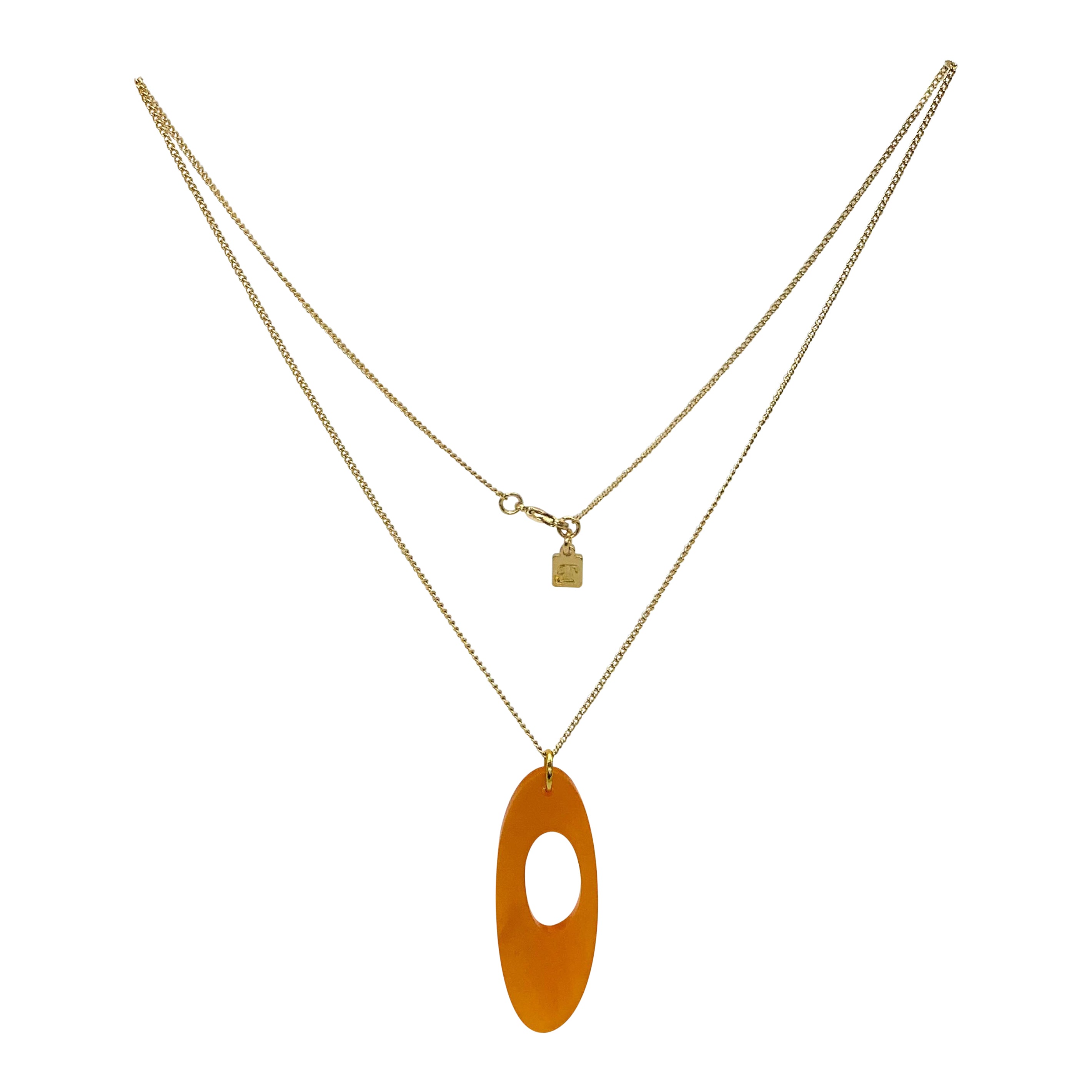 Hepworth Pendant - Orange Pearl