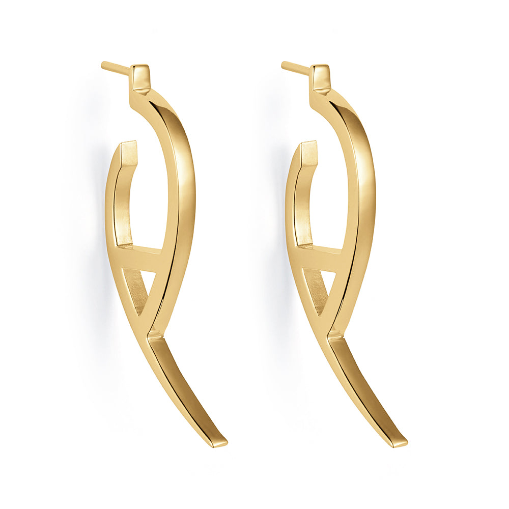 Flick Earrings - Gold Vermeil