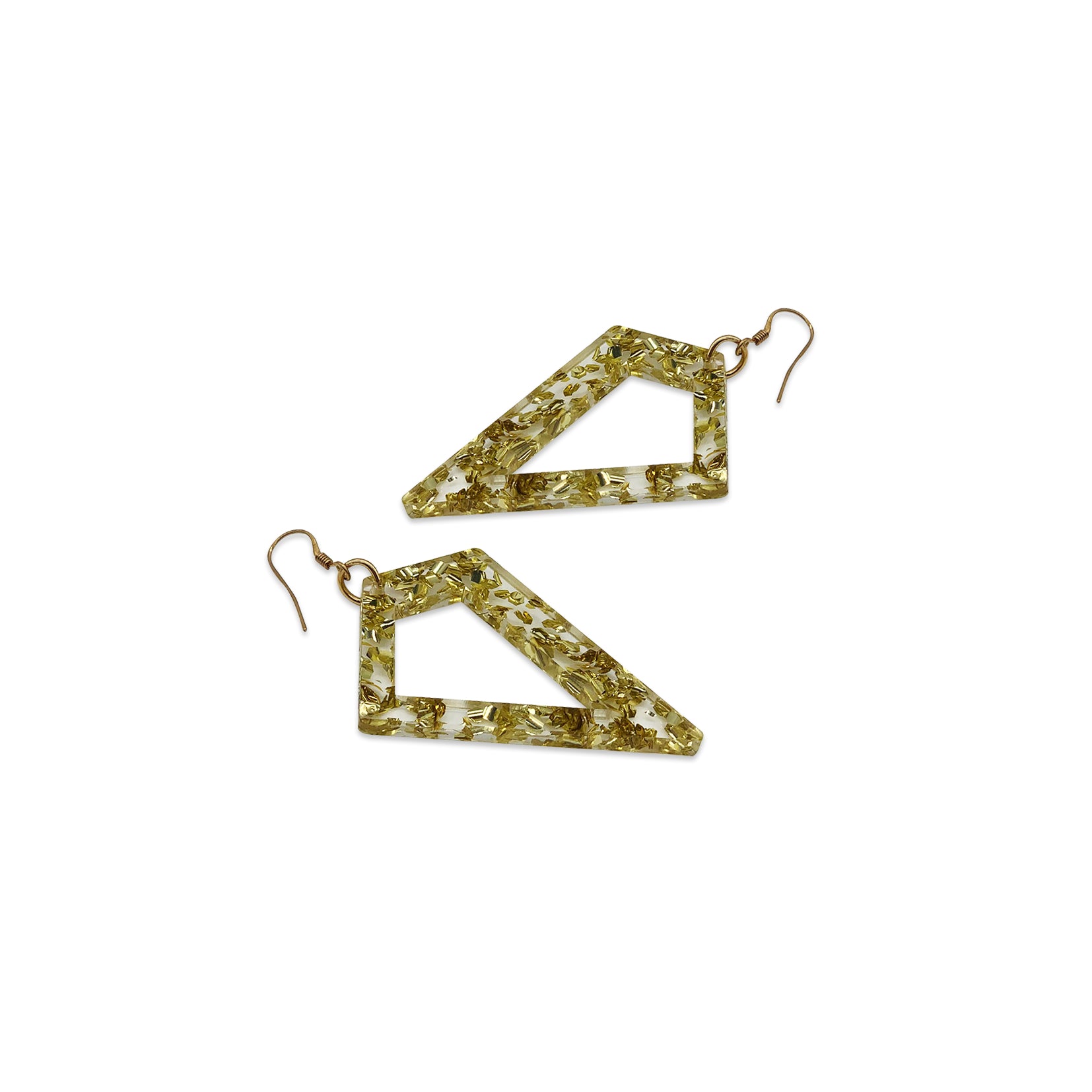 Kite Earrings - Gold Fleck