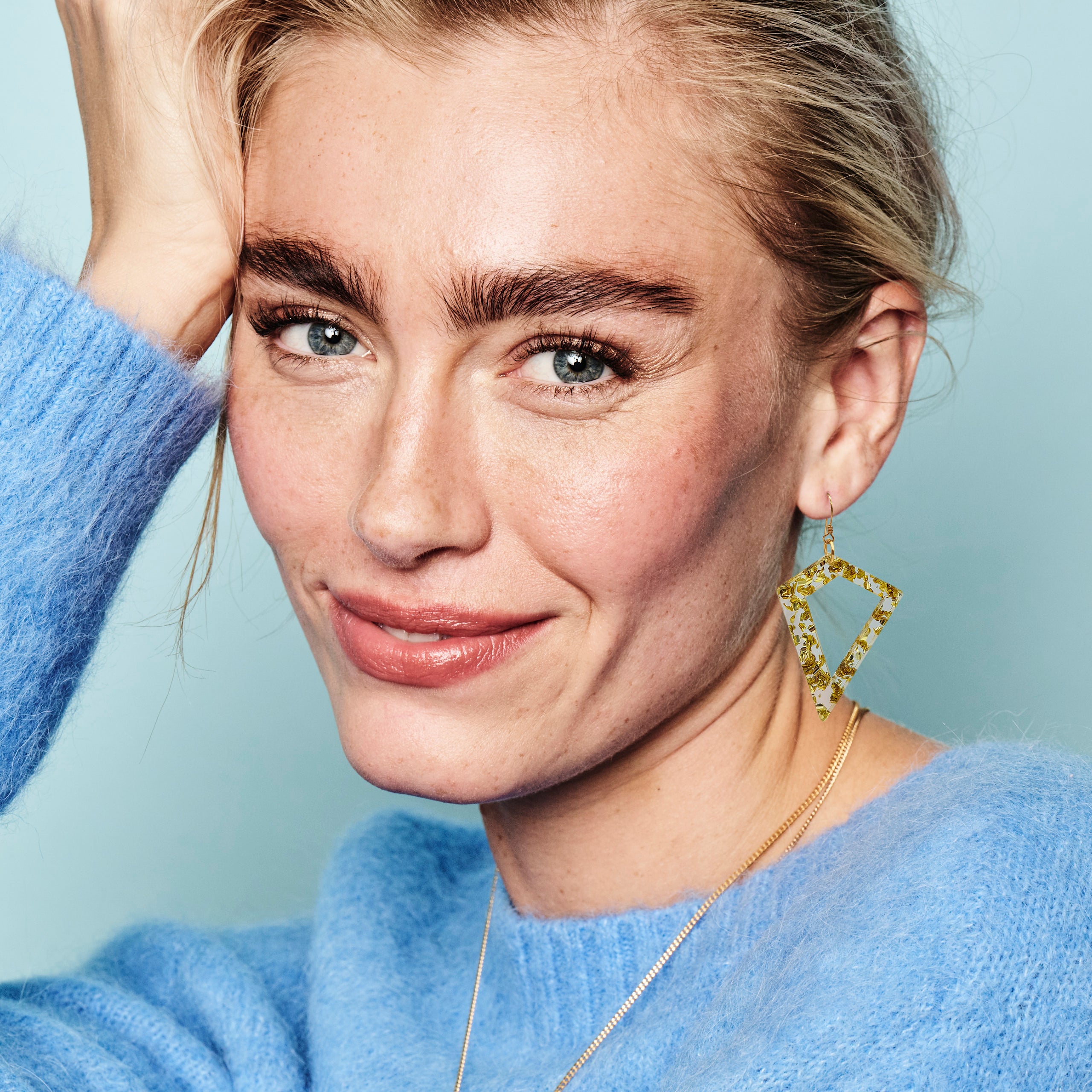 Kite Earrings - Gold Fleck