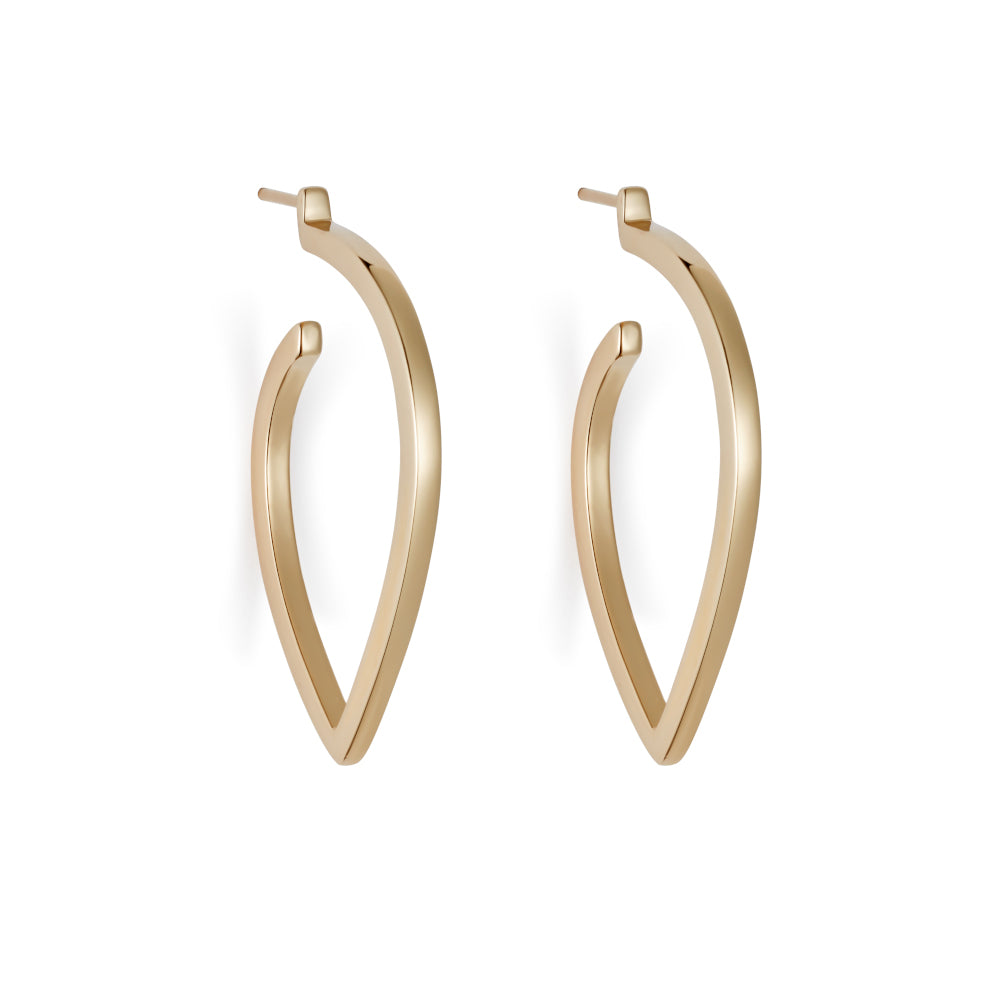 Large Loop Earrings - Gold Vermeil