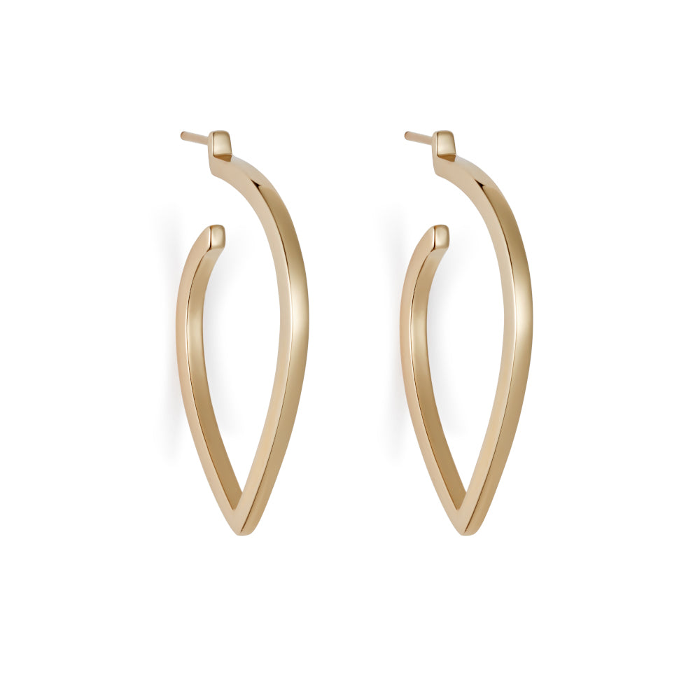 Loop Earrings Large - Gold Vermeil