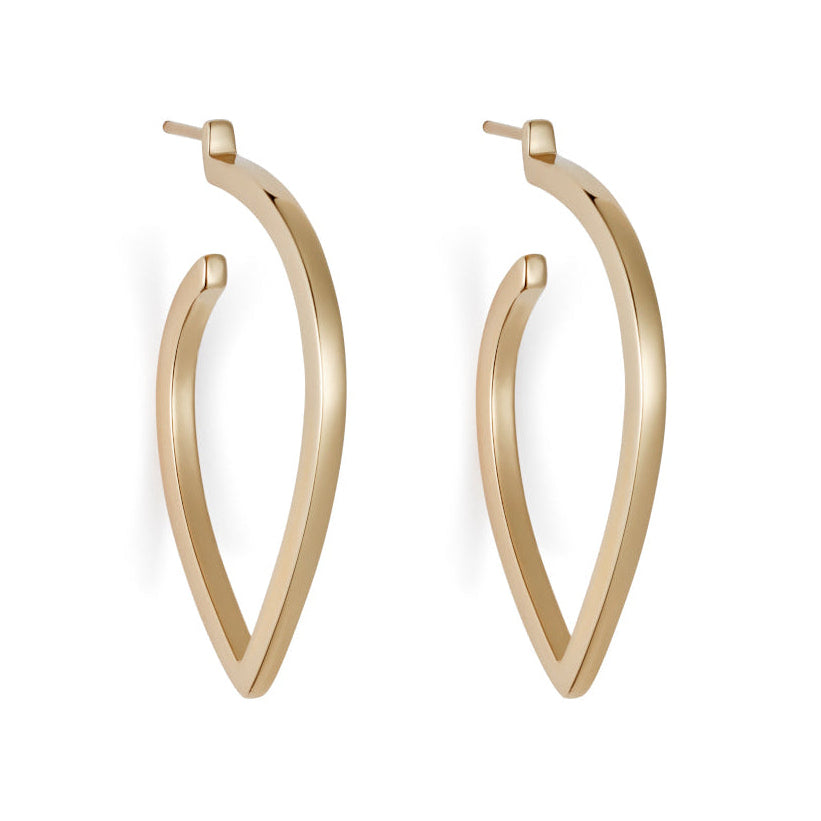 Loop Earrings Large - Gold Vermeil