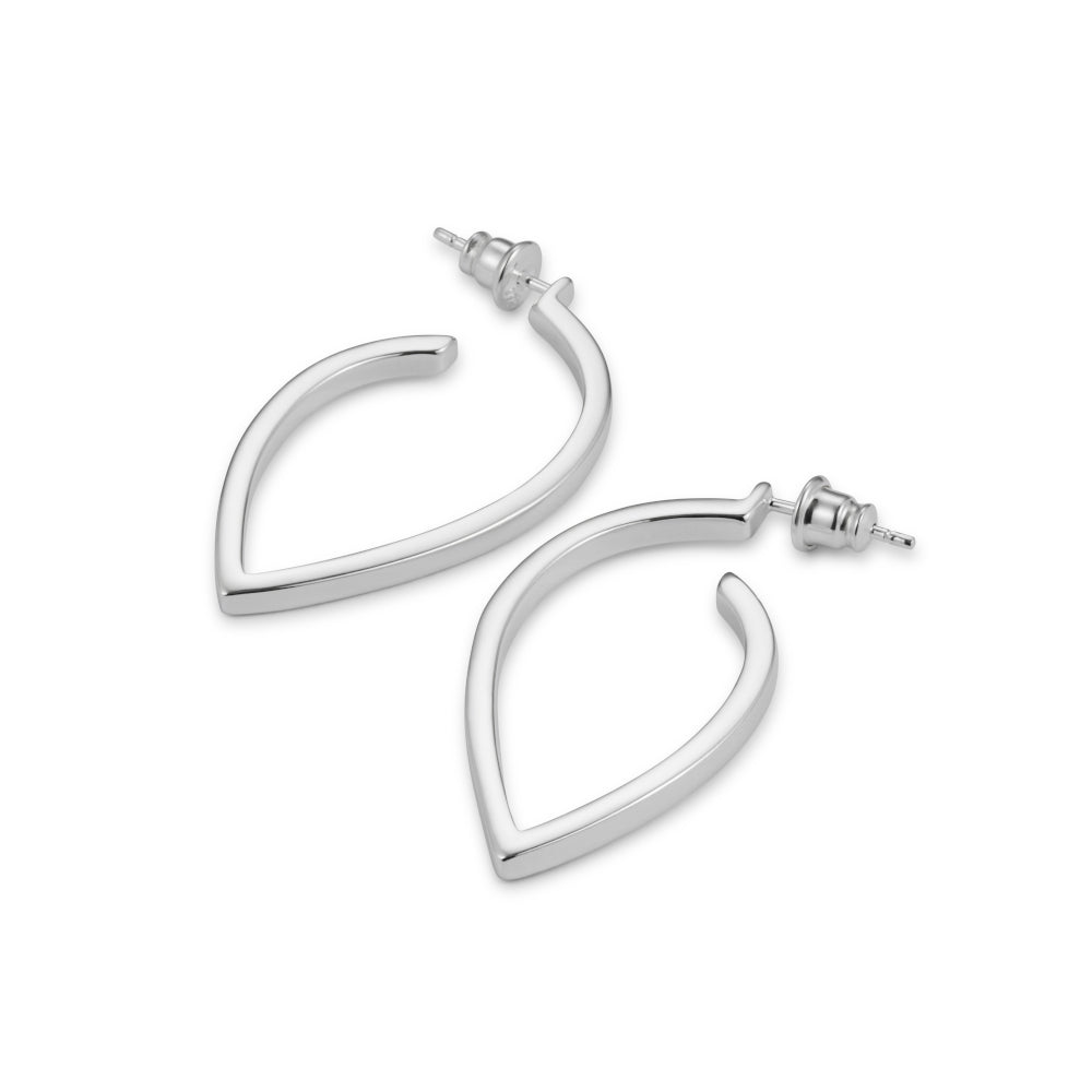 Large Loop Earrings - Sterling Silver