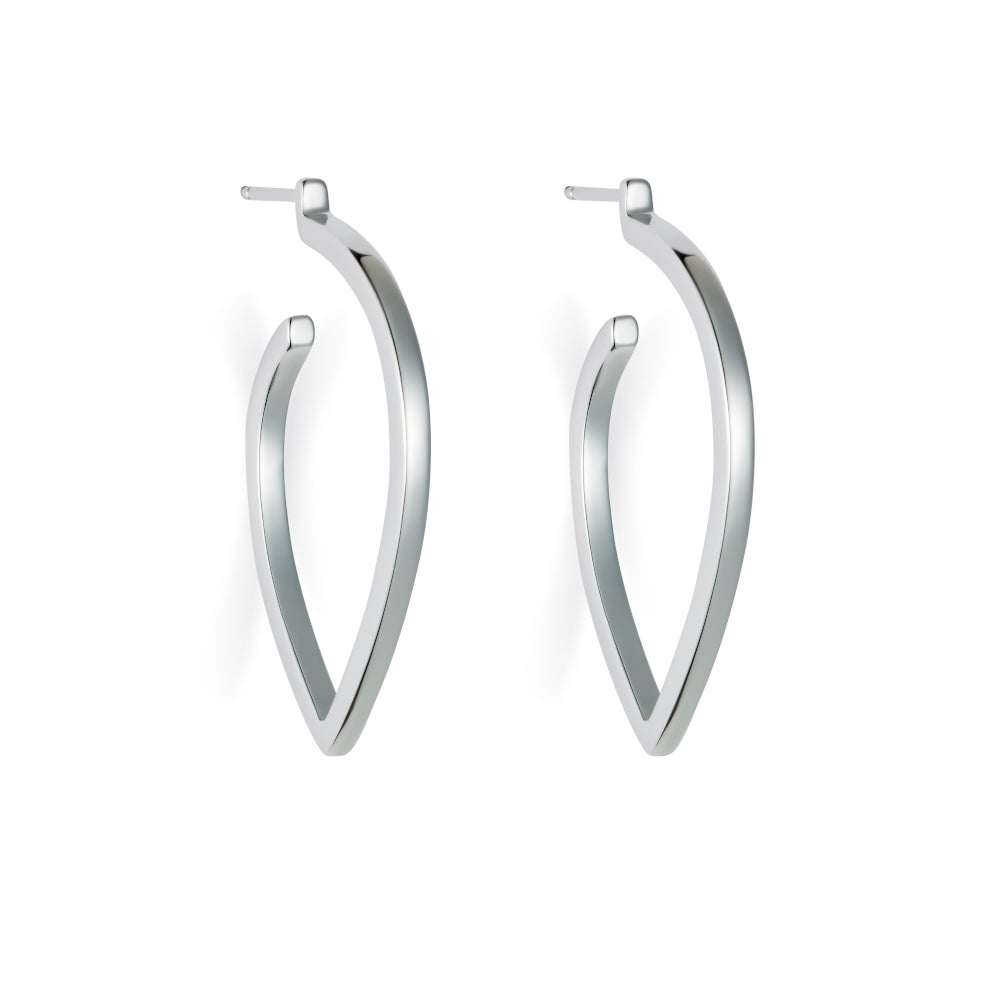Large Loop Earrings - Sterling Silver