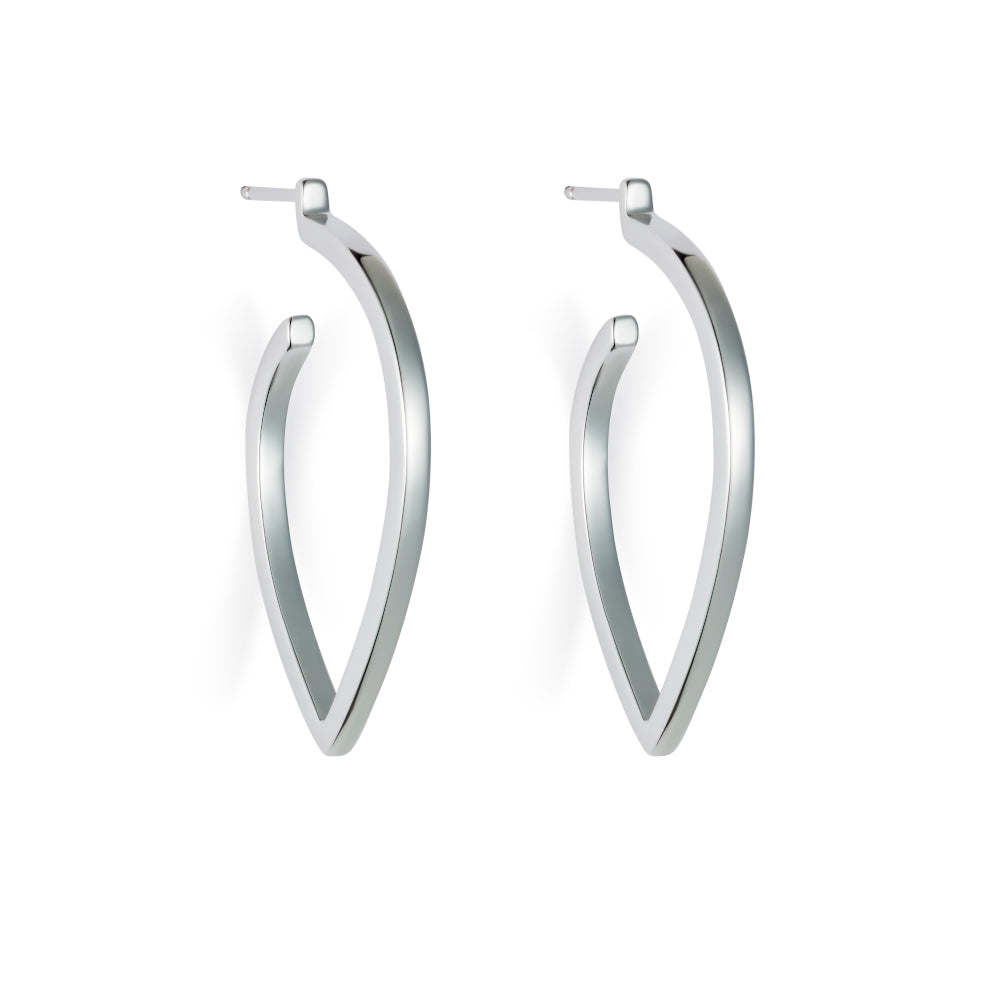 Loop Earrings Large - Sterling Silver