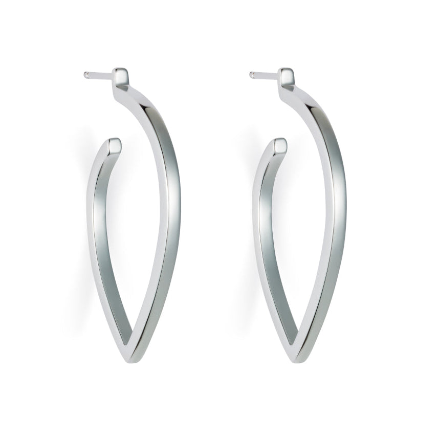 Loop Earrings Large - Sterling Silver