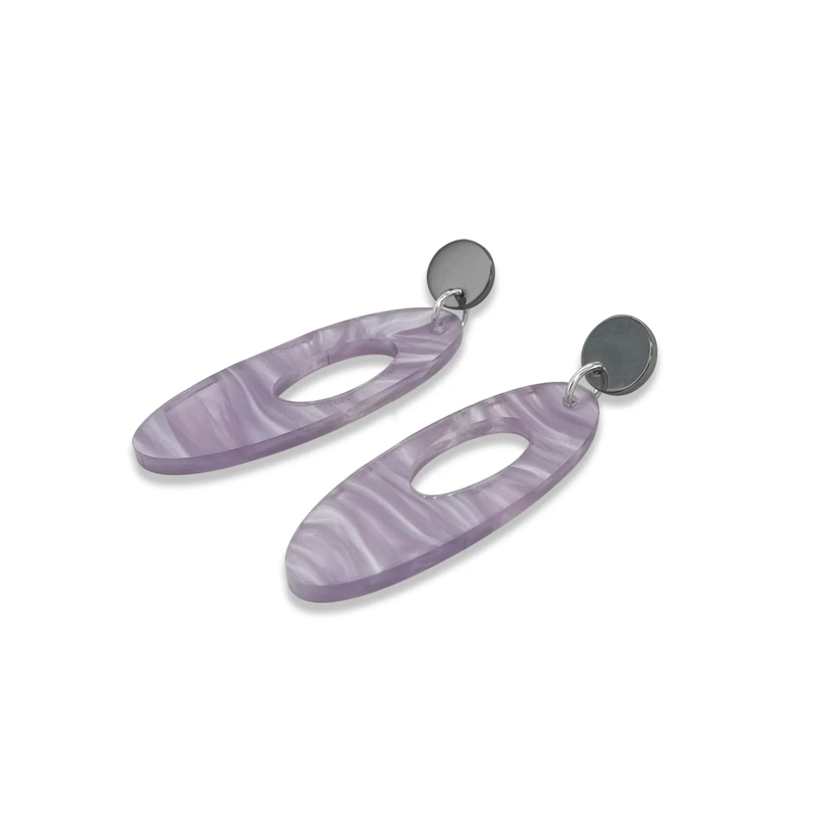 Hepworth Earrings - Mauve Pearl