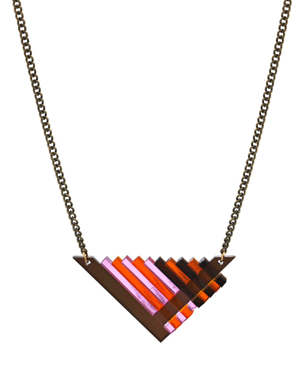 The Missoula Necklace - Brown & Pink