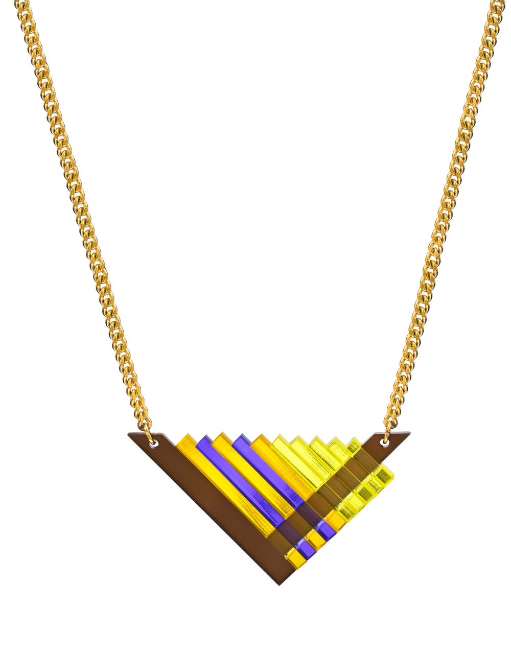 The Missoula Necklace - Purple & Yellow