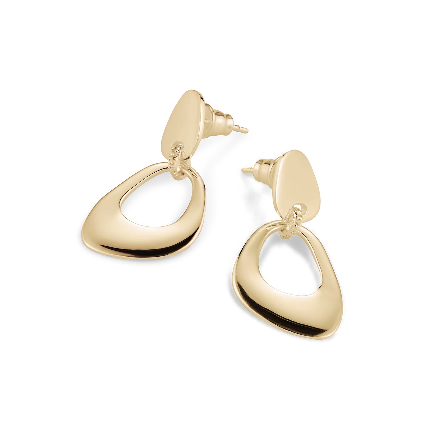 Pebble Drop Earrings - Gold Vermeil