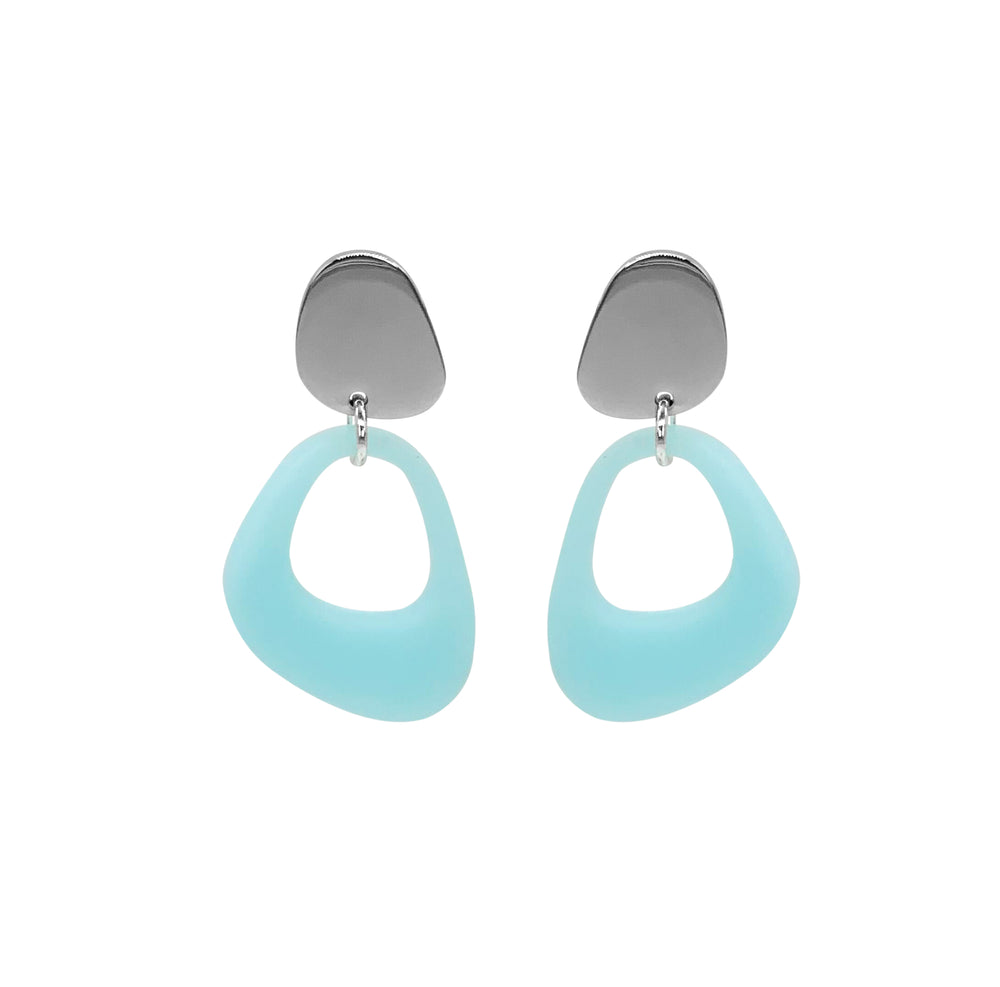 Pebble Drop Earrings - Island Blue