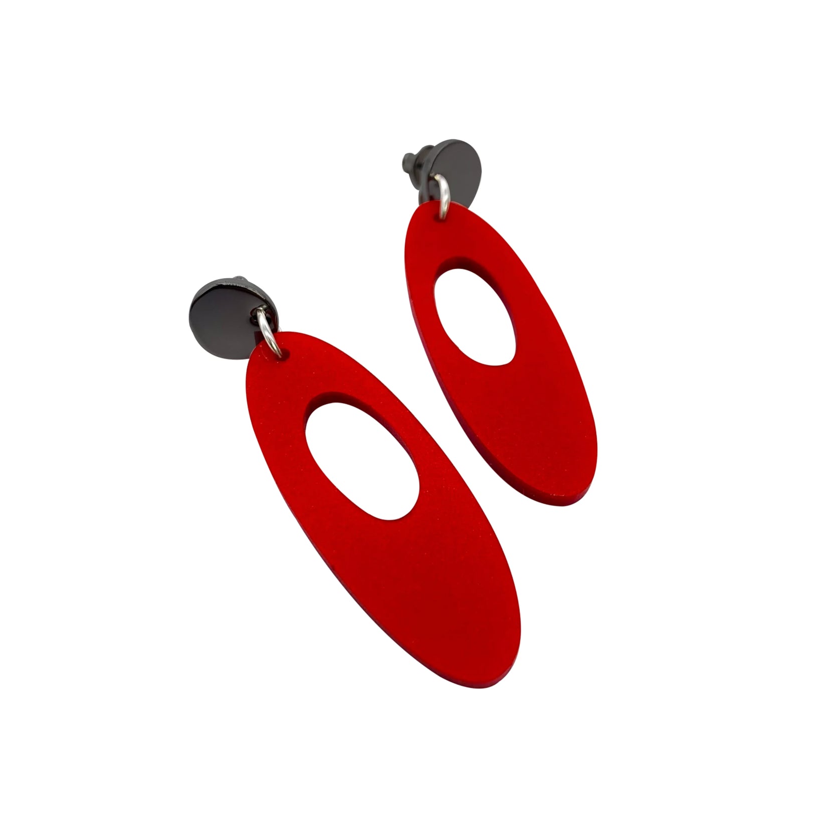 Hepworth Earrings - Royal Red