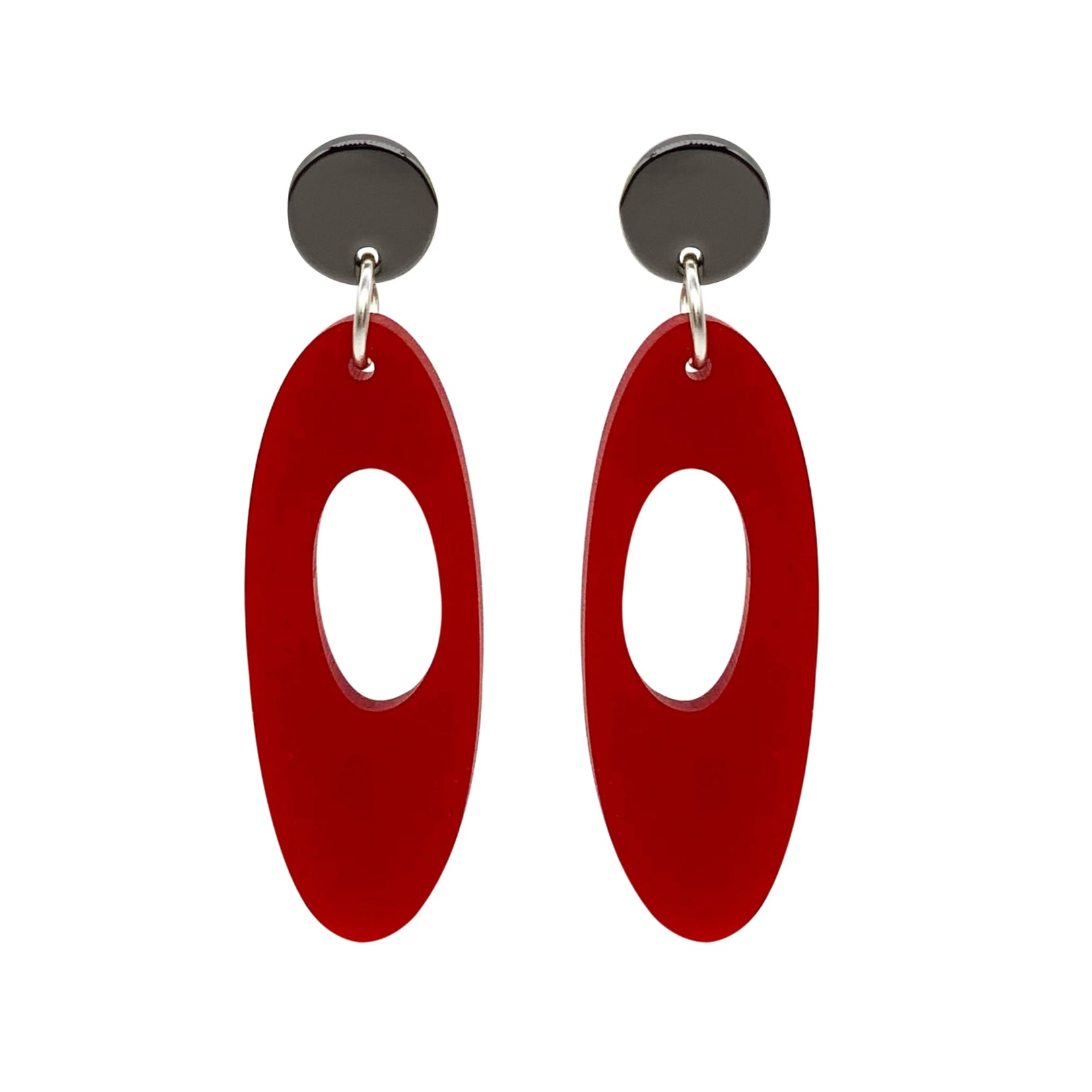 Hepworth Earrings - Royal Red