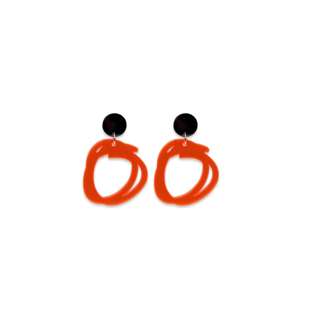 Scribbles - Neon Orange