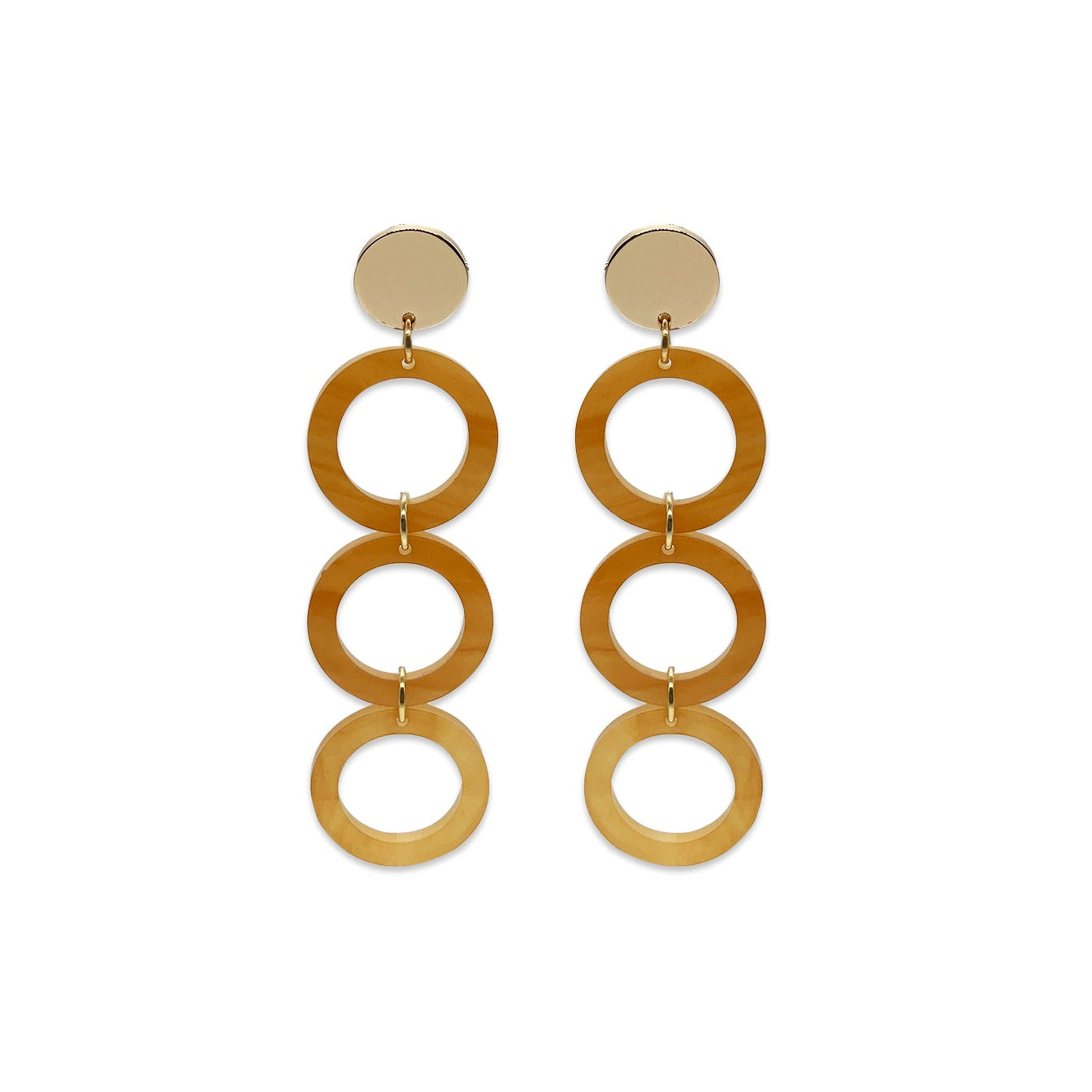 The Sixties Circle Earrings - Mica