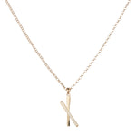 Snow Kiss Pendant Necklace - Gold Vermeil & Cubic Zirconia