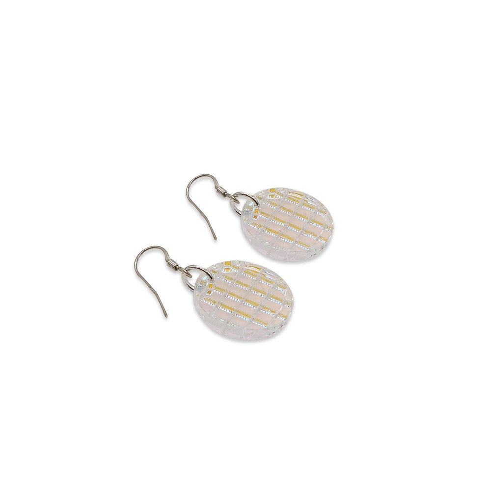 Small Disco Balls Earrings - Iridescent