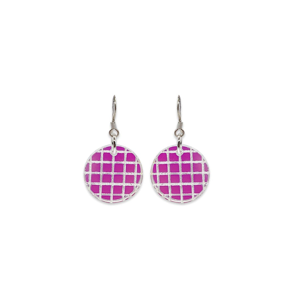 Small Disco Balls Earrings - Iridescent