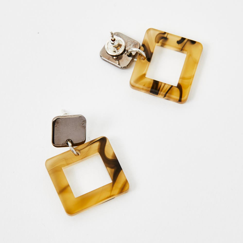 Squares - White Tortoiseshell