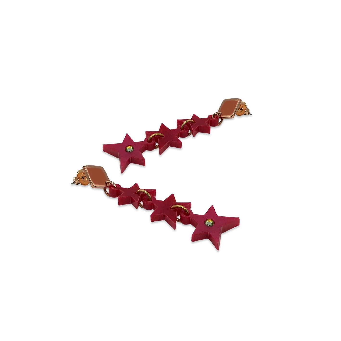 Star Drops - Cerise