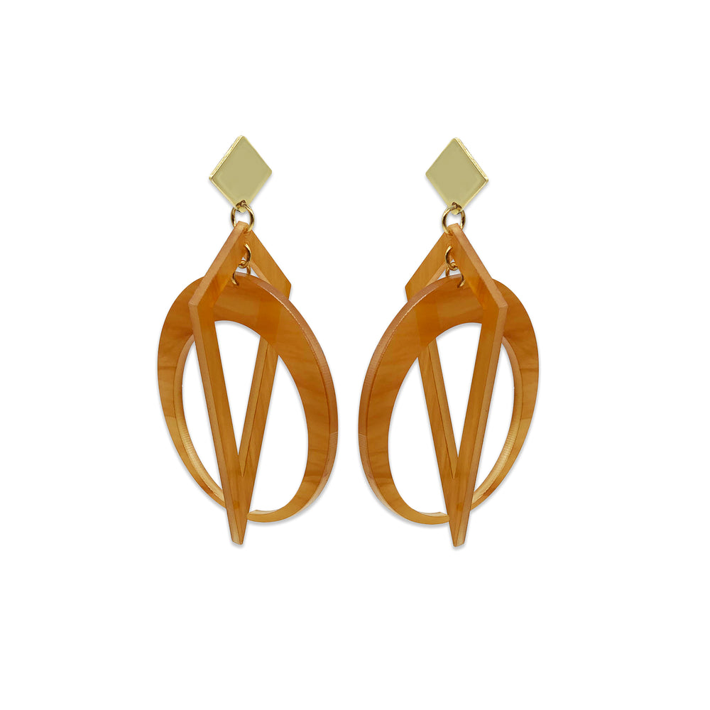 Statement Crescent Hoops - Mica