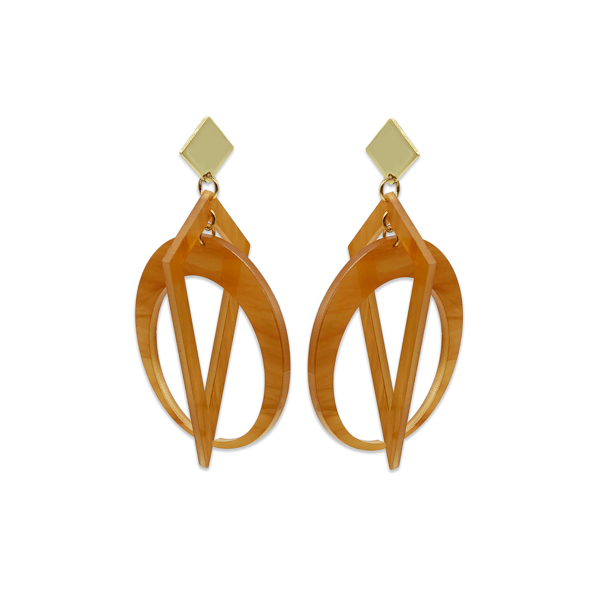 Statement Crescent Hoops - Mica