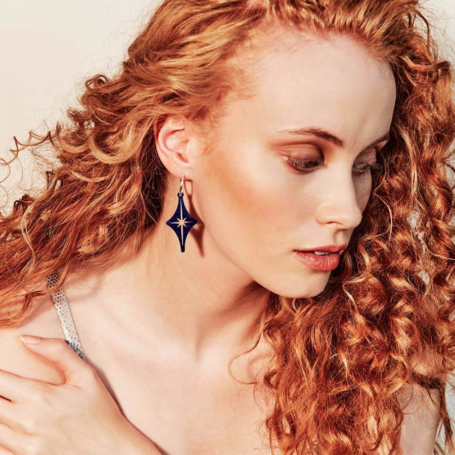 Starlight Hoops - Blue Swirl