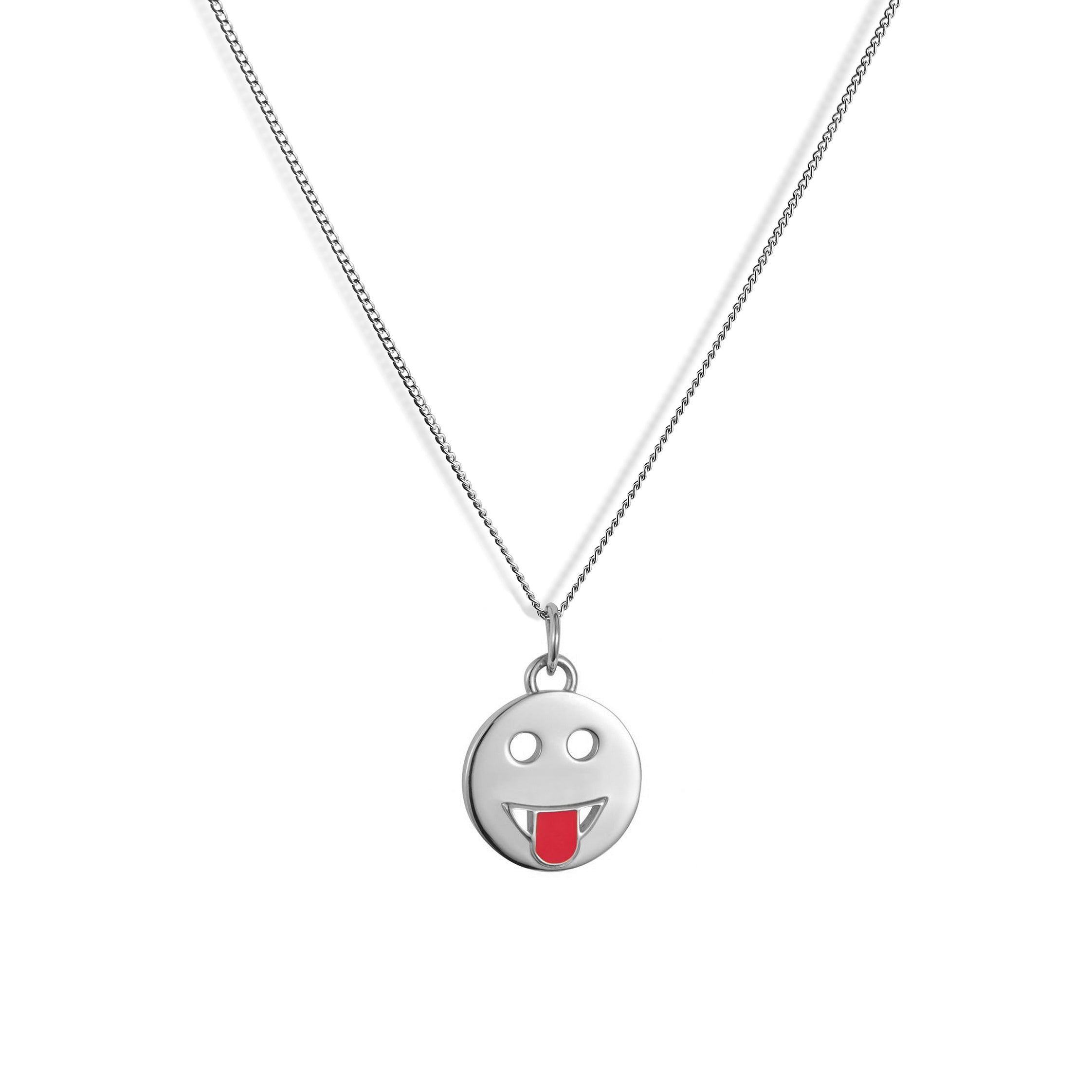 Mood Pendant Necklace Sterling Silver - Cheeky