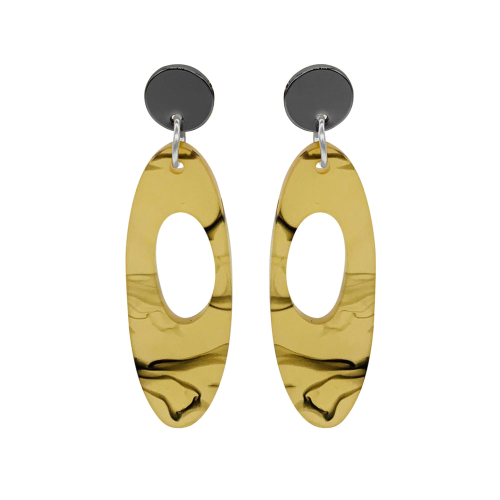 Hepworth Earrings - White Tortoiseshell