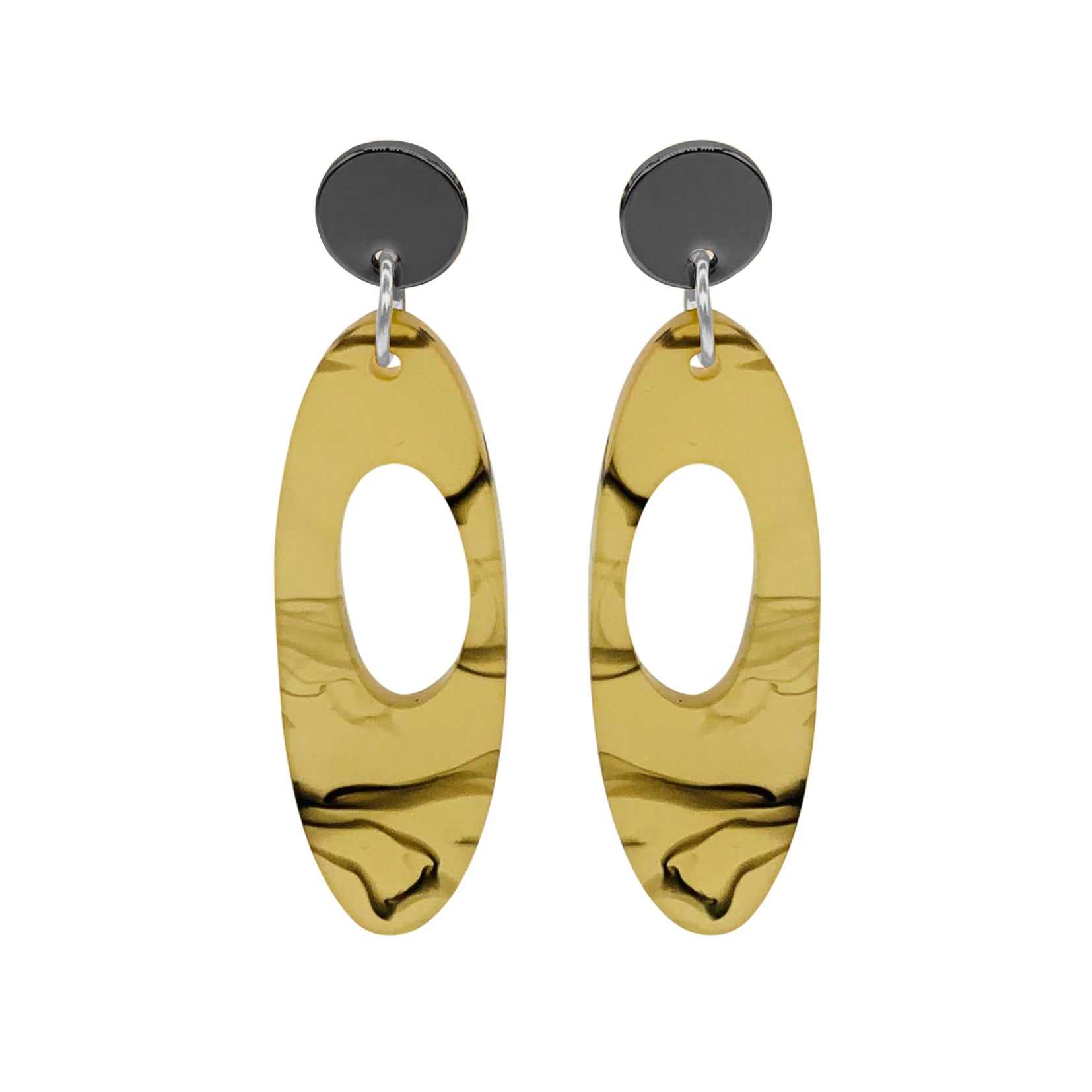 Hepworth Earrings - White Tortoiseshell