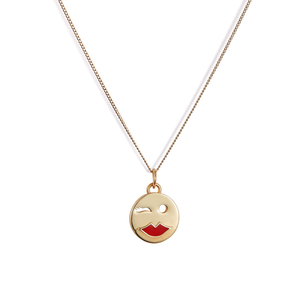 Mood Pendant Necklace Gold Vermeil - Flirty