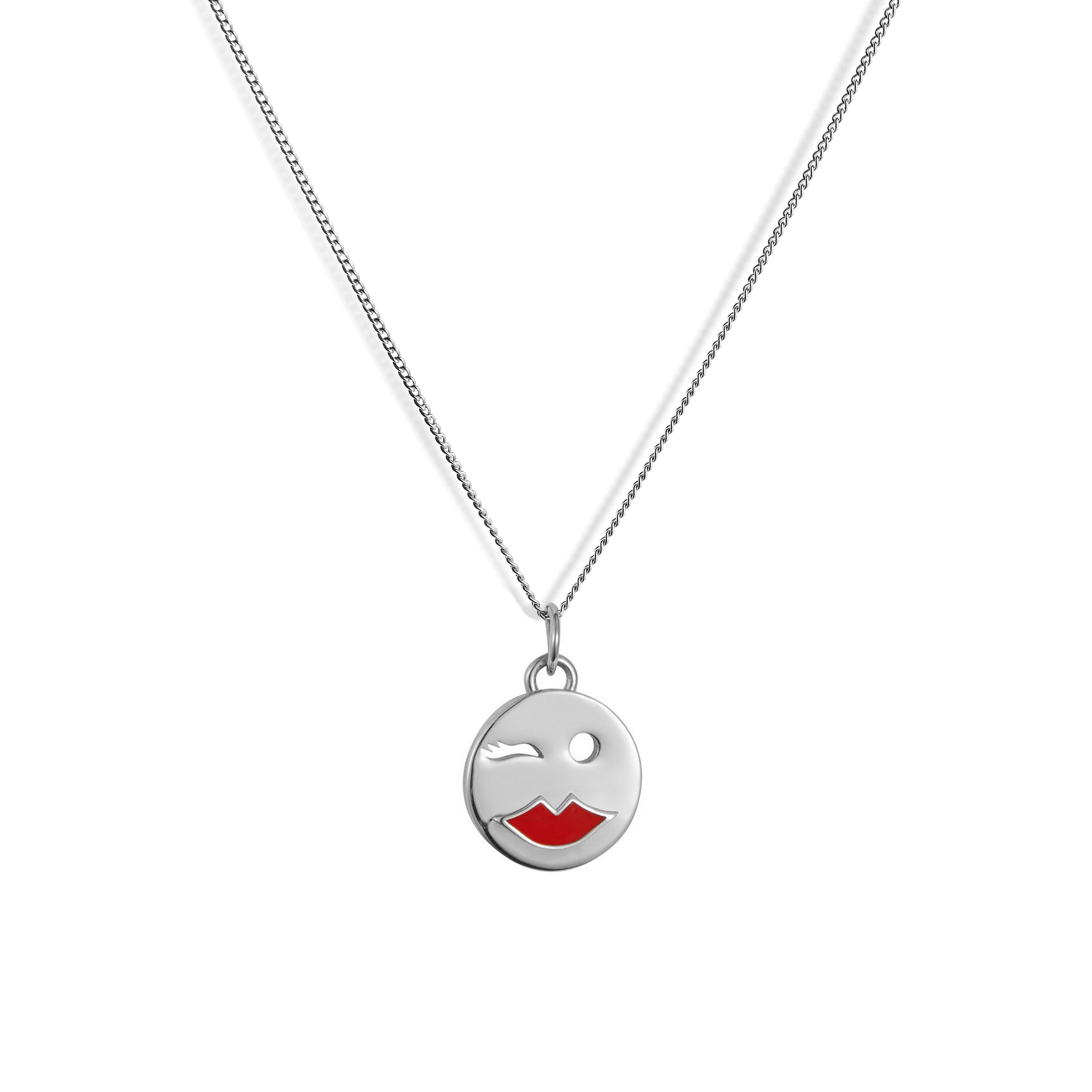 Mood Pendant Necklace Sterling Silver - Flirty