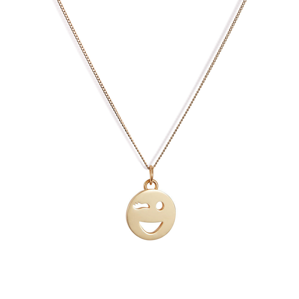 Mood Pendant Necklace Gold Vermeil - Wink