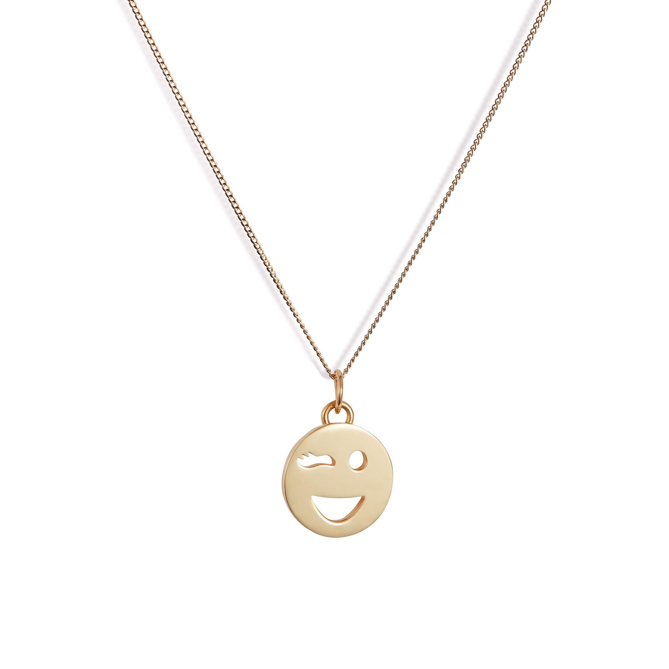 Mood Pendant Necklace Gold Vermeil - Wink