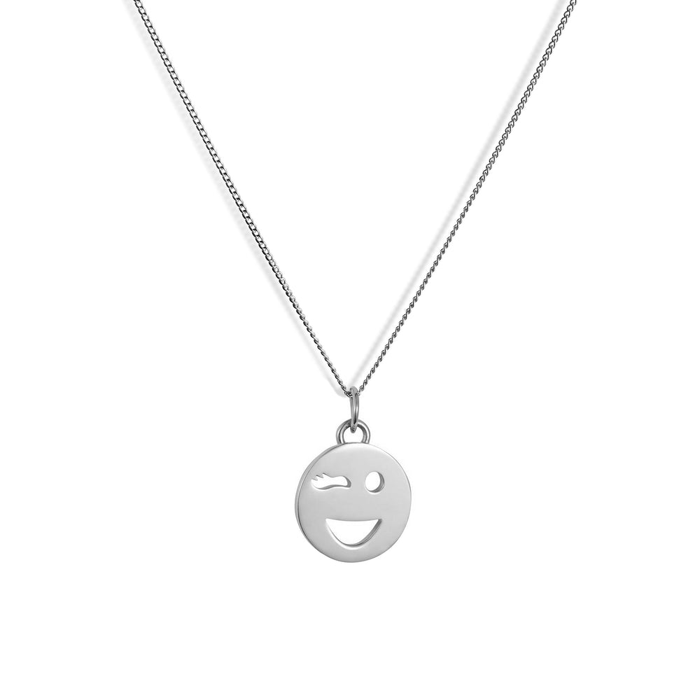 Mood Pendant Necklace Sterling Silver - Wink
