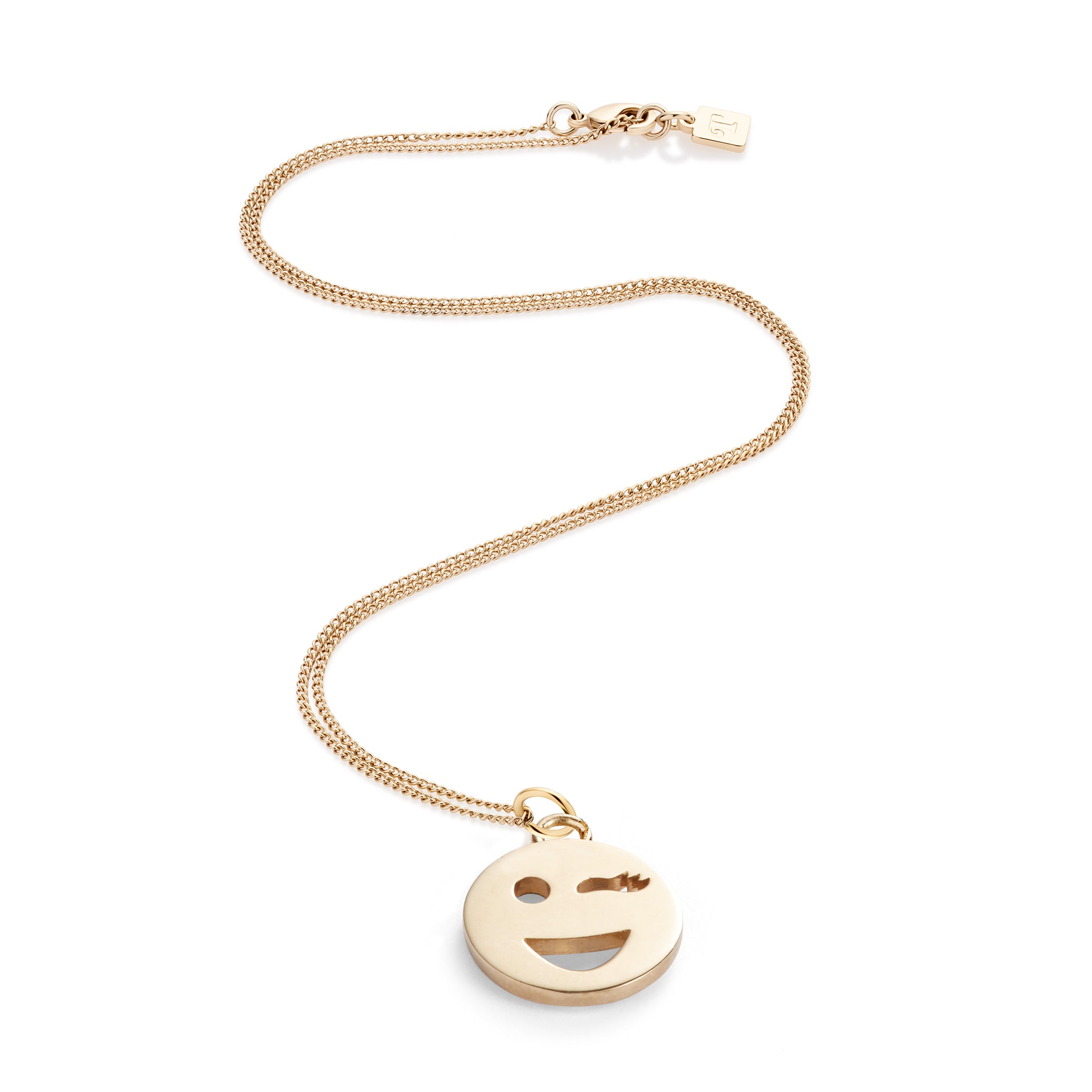Mood Pendant Necklace Gold Vermeil - Wink