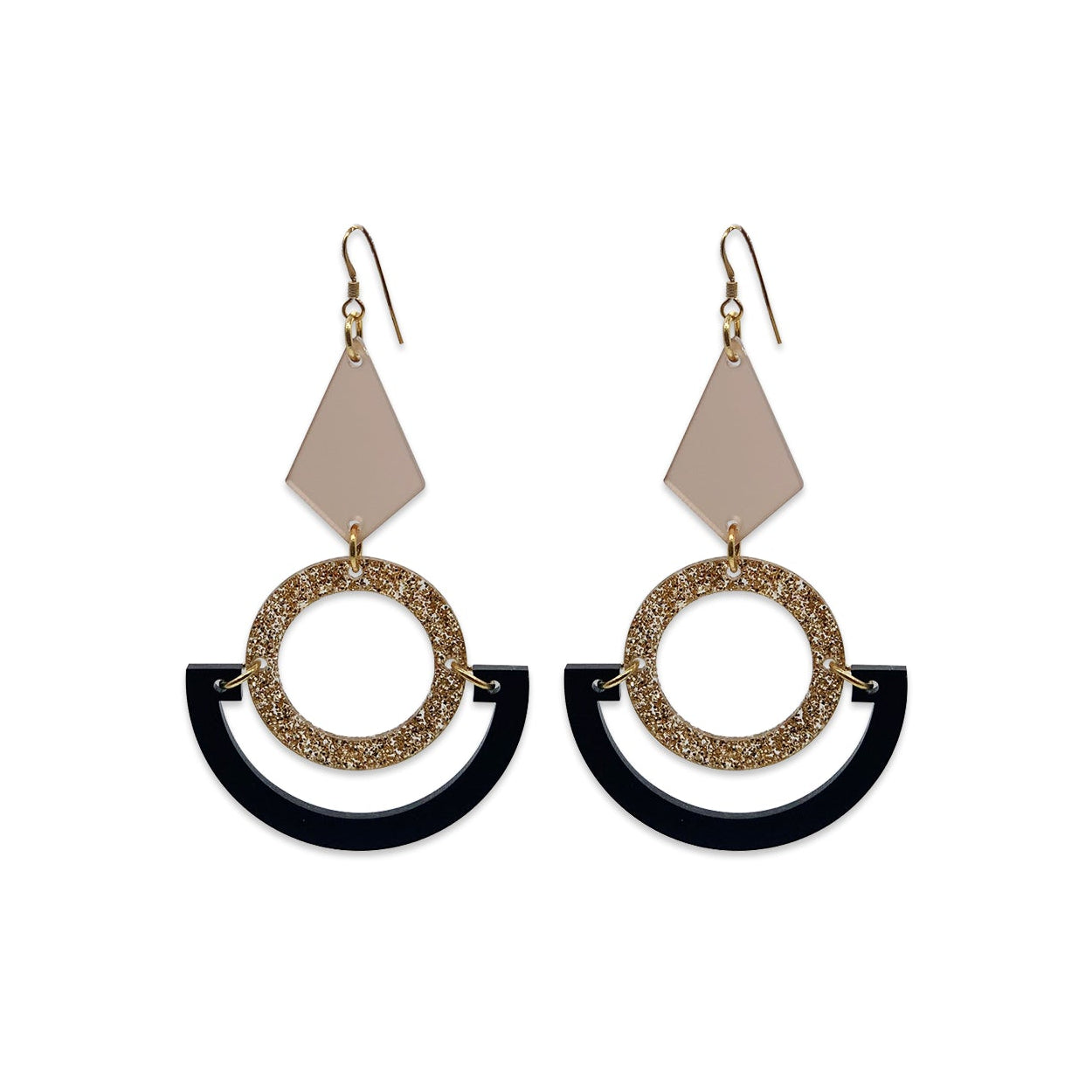 Boatman 2.0 - Black, Gold Glitter & Champagne