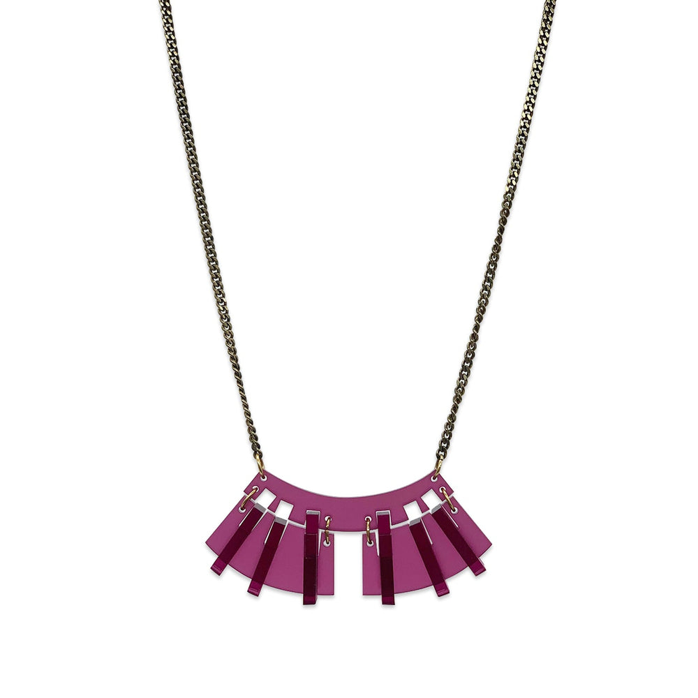 Collar pendant - Plum